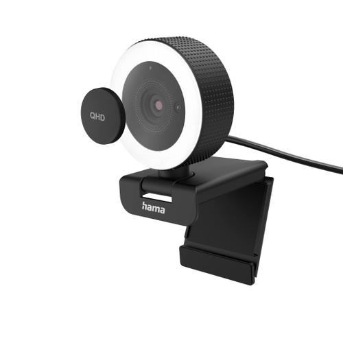 Webcam avec lumière annulaire "C-800 Pro", QHD, avec télécommande