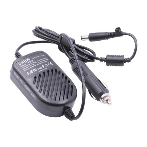 vhbw Câble, chargeur auto compatible avec HP Compaq 2510p, 2710p, 4515s, 4710s, 610 ordinateur portable, Notebook - câble de chargement 12V, 90W