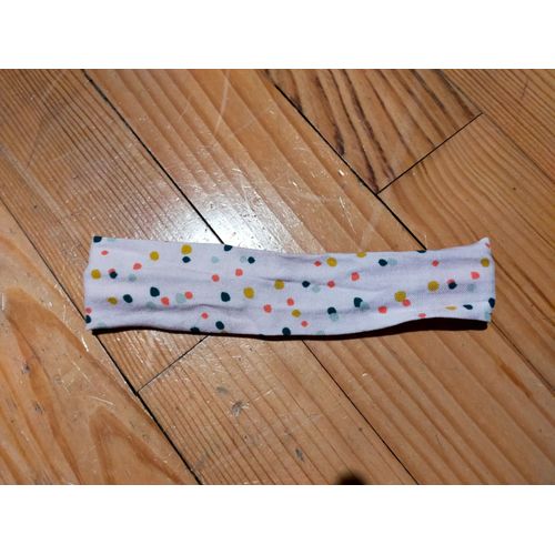 Bandeau À Cheveux Pour Bébé-Jeune Enfant Rose À Pois Colorés Tbe
