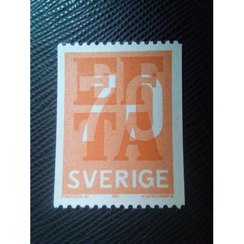 Timbre Suede Yt 557 E.F.T.A. Organisation Du Travail 1967 ( 031105 )