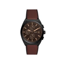 Montre Homme Fossil Everett En Cuir Marron