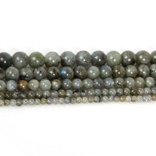 Perles En Pierre Naturelle, Surface Coupée, Pierre Verte Flash, Ample, Pour La Fabrication De Bijoux, Couture, Bricolage, Bracelet, 4 12 Mm