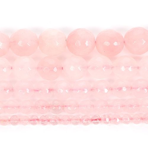 Perles Rondes En Pierre Naturelle, Cristal Rose, Quartz, Pour La Fabrication De Bijoux, Bricolage, Bracelet, Brin 4 12 Mm