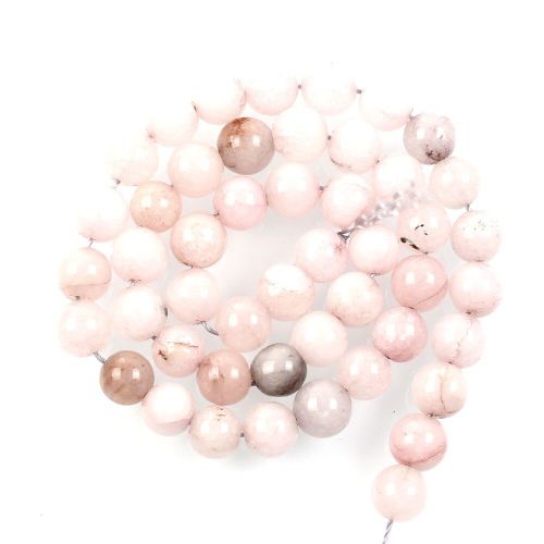 Perles En Pierre Naturelle Rose Clair, Perles En Marbre, Pour La Fabrication De Bijoux, Couture, Bricolage, Bracelet, 4 12 Mm
