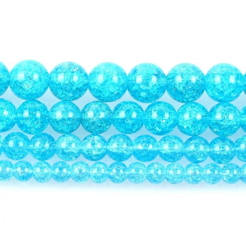 Perles Rondes En Pierre Naturelle, Bleu Lac, Fleurs En Vrac Pour La Fabrication De Bijoux, Bricolage, Bracelet, Brin 4 12 Mm