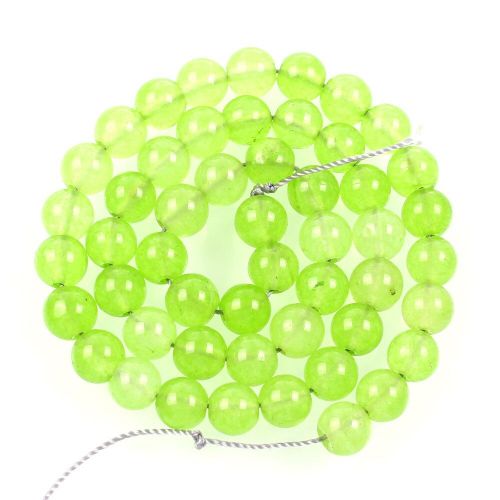 Perles En Pierre Naturelle, Perles En Marbre Vert Transparent, Pour La Fabrication De Bijoux, Couture, Bricolage, Bracelet 4 12 Mm