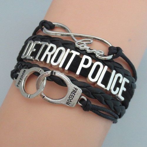 Bracelet De Police De Detroit De Mode Bracelet De Police De Detroit De Charme