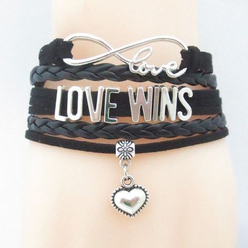 Amour Gagne Bracelet Coeur Charme Femme Et Homme Sensibilisation Bracelets Amour Gagne Cadeau