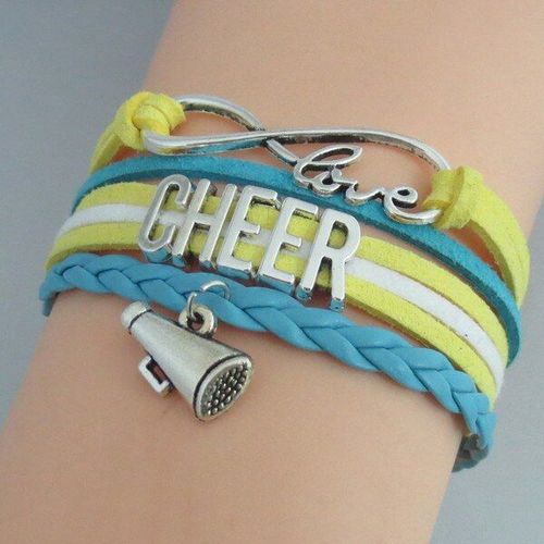 Mode Filles Bijoux Pom Pom Girls Bracelet Mode Cheer Bracelet Charme Égayer Bracelet