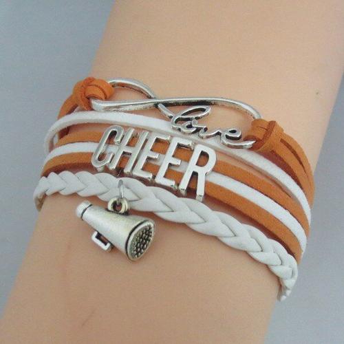 Bracelet De Cheerleaders De Mode Charme Amour Fille Bracelets De Joie Fille Remonter Le Moral Bracelet