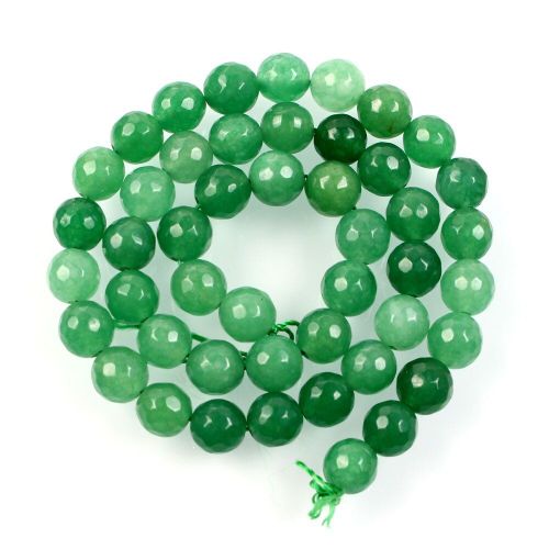 Perles En Pierre Naturelle, Perles De Marbre Vert En Vrac Pour La Fabrication De Bijoux, Bricolage De Bracelet, Brin De 4 À 12 Mm