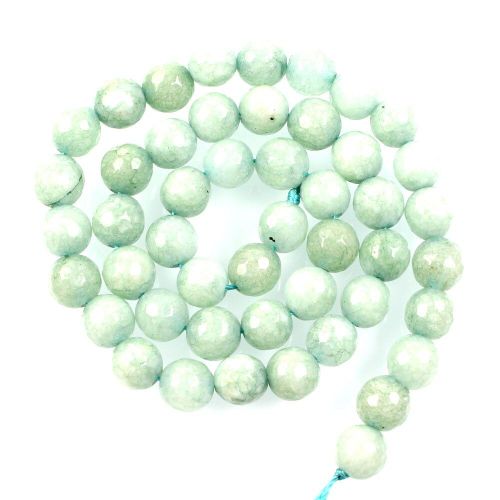 Perles De Pierre Naturelle En Marbre Vert Clair, Ample, Pour La Fabrication De Bijoux, Couture, Bricolage, Bracelet, 4 12 Mm