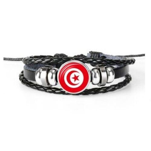 Bracelets En Cuir Et En Perles De Verre Pour Hommes Et Femmes, Drapeau De La Mongolie, À La Mode, Cadeaux D'amitié