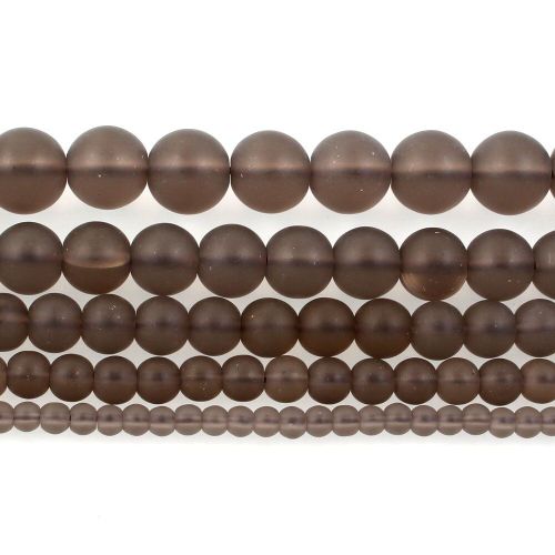 Perles En Pierre Naturelle, Perles En Pierre Transparente, Marron Givré, Pour La Fabrication De Bijoux, Couture, Bricolage, Brin De Bracelet 4 12 Mm