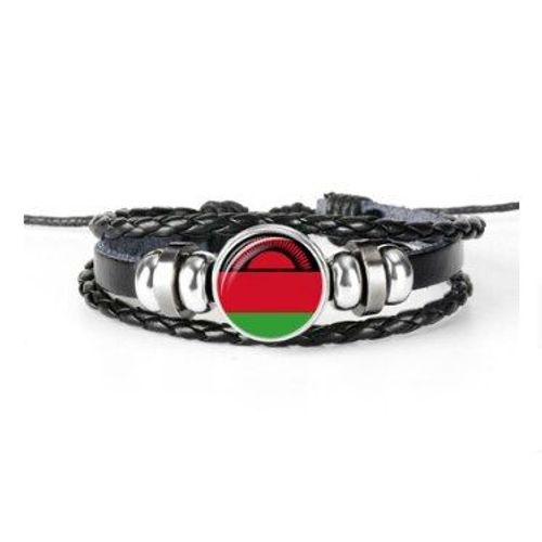 Bracelets En Cuir Et Perles De Verre Pour Hommes Et Femmes, Drapeau Du Mali, À La Mode, Cadeaux D'amitié