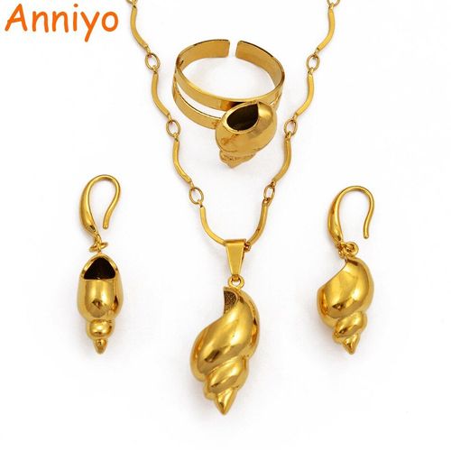 Collier Pendentif Conque Png, Boucles D'oreilles Bague Pour Femmes, Bijoux En Coquillage De Guinée, Hawaïen Guam Chuuk #101606