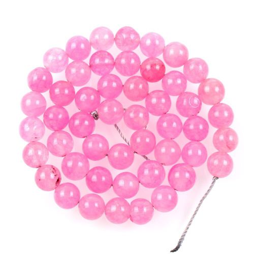 Perles En Pierre Naturelle, Rose Rouge, Marbre Transparent, Pour La Fabrication De Bijoux, Couture, Bricolage, Bracelet, Brin 4 12 Mm