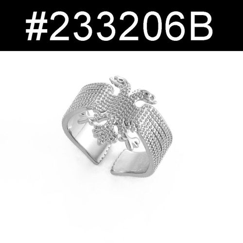 Bague D'aigle De Albanie Pour Femmes Et Filles, Anneau De Doigt Couleur Or/Argent, Peut Ouvrir Des Bijoux Ethnique Ornement #233206