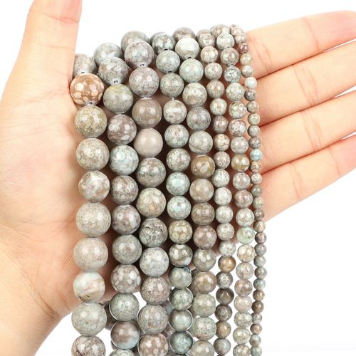 Perles Rondes En Pierre Naturelle, Jaune, Dépoli, Médical, Pour La Fabrication De Bijoux, Couture, Bricolage, Brin De Bracelet 4 12 Mm