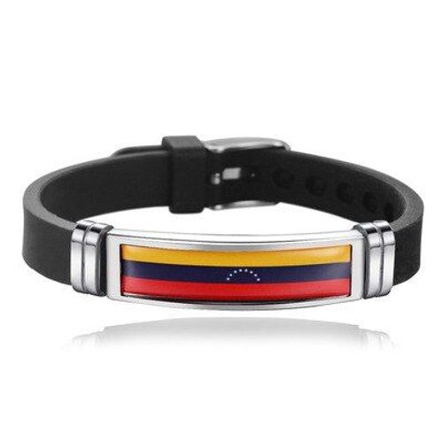 Bracelets De Sport En Acier Titane Pour Hommes Et Femmes, Bijou Ajustable En Silicone, Drapeau Du Venezuela, Nouvelle Collection