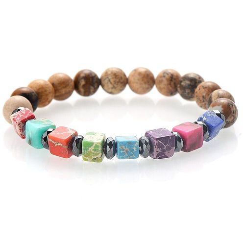 Bracelet En Pierre Naturelle De 8mm Pour Hommes Et Femmes, Bijoux De Charme, De Lave, D'oeil De Tigre, De Guérison, De Yoga, Cadeaux, 19cm