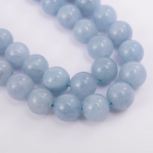 Perles Rondes En Pierre Naturelle, Aigue Marine, Cristal Morganite, Pour La Fabrication De Bijoux, Accessoires De Bracelet, Bricolage, 4/6/8/10/12mm
