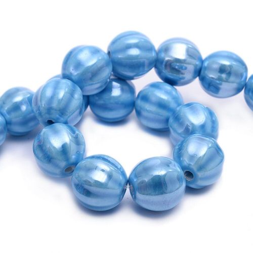Perles En Céramique De Citrouille À Facettes, 14mm, Pour La Fabrication De Bijoux, Collier, Boucles D'oreilles, Accessoires 10/20/30 Pièces