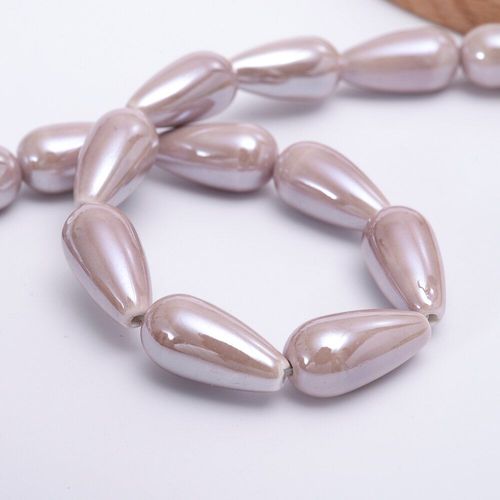 Perles En Céramique De 20mm, En Forme De Goutte D'eau, Amples, Pour La Fabrication De Bijoux, Bricolage, Bracelet, Collier, Boucles D'oreilles, Accessoires, Vente En Gros