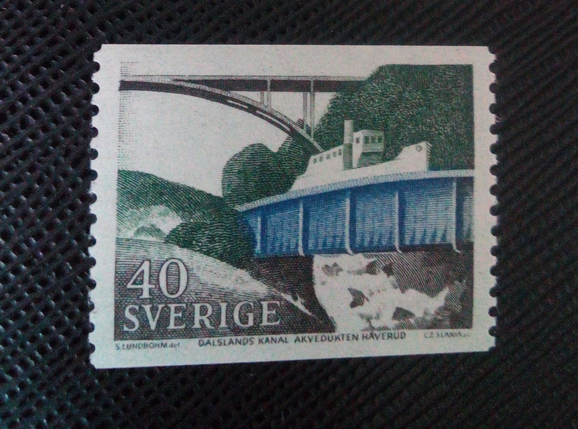 Timbre Suede Yt 582 Aqueduc Haverud, Canal Du Dalsland 1968 ( 031105 )