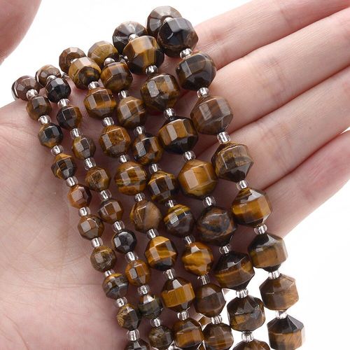 Perles En Pierre Naturelle D'oeil De Tigre, En Forme D'olive, Pour La Fabrication De Bijoux, Breloque, Bracelet, Collier, Accessoires, 6/8/10mm