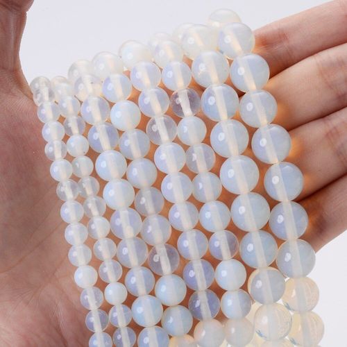 Perles Rondes En Pierre Naturelle, Opale, Pour La Fabrication De Bijoux, Breloques, Bracelet, Collier, Accessoires, 4/6/8/10/12mm
