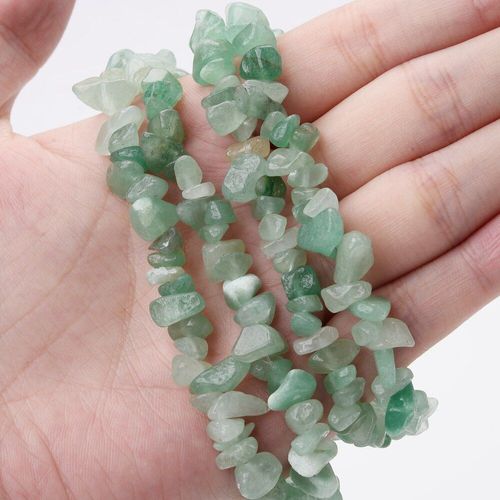 Perles En Pierre Naturelle Aventurine Verte Irrégulière, Pour La Fabrication De Bijoux, Breloques, Bracelet, Boucles D'oreilles, Accessoires, 15 Pouces/Brin