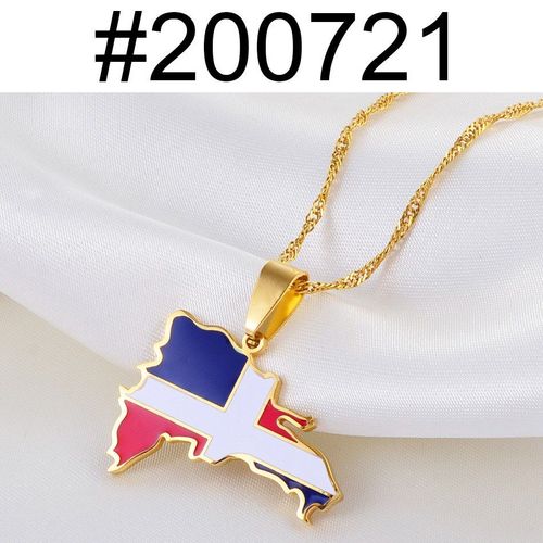 Collier Multicolore Avec Pendentif En Forme De Drapeau, Bijou De La Carte Du Zodiaque, Couleur Argent/Or, #200721