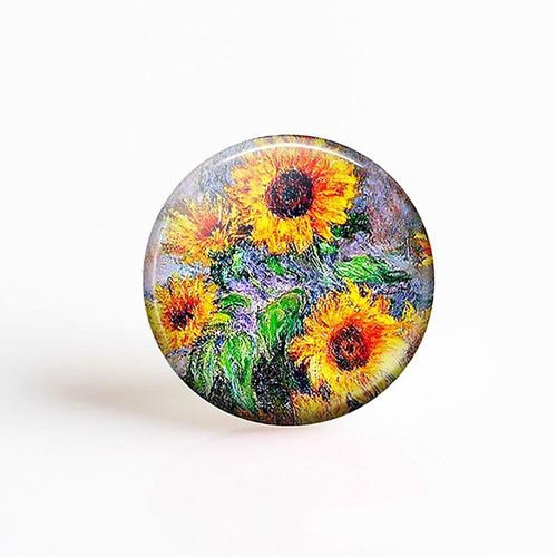 Cabochon De Peinture À L'huile Célèbre Van Gogh Monet, Pendentif En Verre, Dôme En Verre, Résultats De Bijoux, Accessoires De Bricolage À La Mode