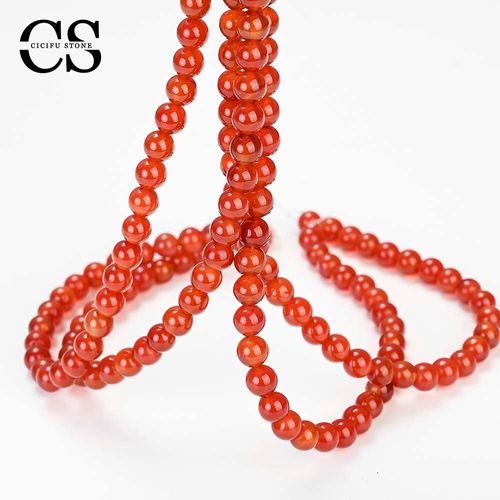Perles En Pierre Naturelle Orange Lisse, Agates Rondes Pour La Fabrication De Bijoux, Breloques De Bracelet, Accessoires 4/6/8/10/12mm