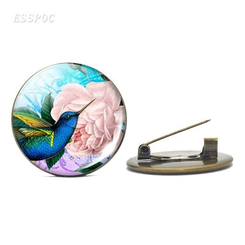 Broches D'oiseau, Broches En Cuivre, Nouveau Design 2019, Rouge Poitrine Photo, Cabochon En Verre, Épingles Pour Sac Bijoux, Cadeaux Pour Femmes Et Filles