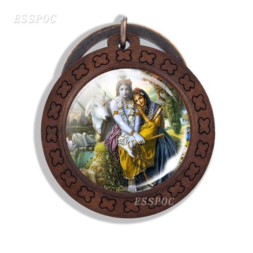 Porte Clés Dieu Indien Shiva, Pendentif En Bois Amulette Religieuse Indienne, Accessoires Faits À La Main, Cadeau Pour Amis, Livraison Gratuite