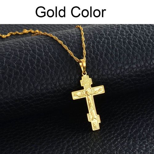 Pendentif À Breloques De Croix Éternelle Pour Collier, Bijoux, Église Chrétienne, Russie, Grèce, Ukraine, Cadeaux, #072604