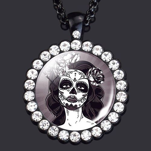 Collier Avec Pendentif En Cristal Brillant Pour Femmes, Bijoux, Cadeaux, Cool, Hip Hop, Longues Chaînes De Couleur Rose, Or, Noir, Argent