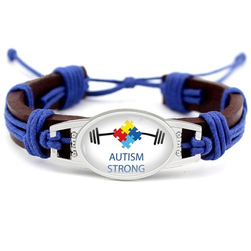Bracelets En Cuir, Stéthoscope D'alerte Médicale, Pour Enfant, Cancer Du Sein, Autisme, Diabète De Type 1 Et 2, Ruban De Sensibilisation