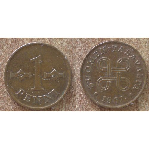 Finlande 1 Penni 1967 Piece Markka Europe Nord