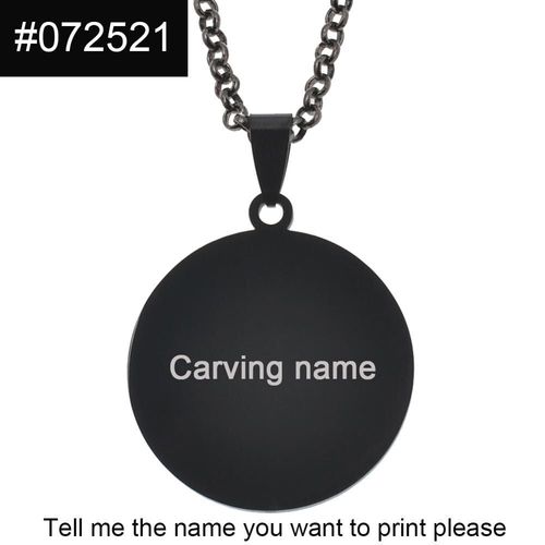 Collier Avec Pendentif Avec Nom Personnalisé Pour Femme, Bijou En Acier Inoxydable Noir, Avec Lettres, #072821