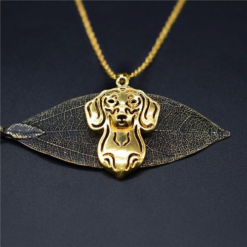 Collier À Breloques Teckel En Métal Pour Femmes, 4 Couleurs, Pendentif Pour Chien, Tendance, Saucisse