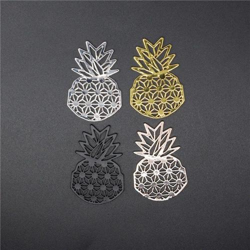 Pendentifs Ananas En Forme De Fruits Pour Femmes Et Hommes, 4 Couleurs, Sans Chaîne, Tendance, Cadeau D'été