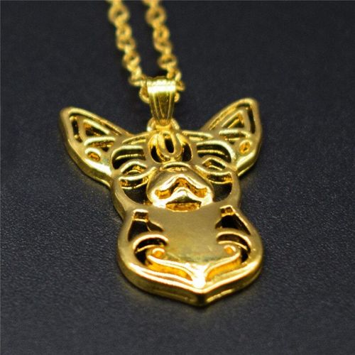 Collier À Breloques En Métal Pour Femme, 4 Couleurs, Pendentif, Chihuahua, Chien, Tendance