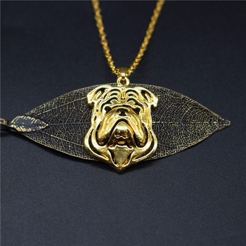 Collier À Breloque Bouledogue Anglais Pour Femmes, 4 Couleurs, Bijoux Tendance En Métal, Pendentif Pour Chien, Bouledogue Anglais
