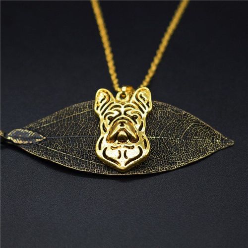 Collier À Breloque Bouledogue Français Pour Femmes, 4 Couleurs, Bijoux Tendance En Métal, Pendentif Bouledogue Français