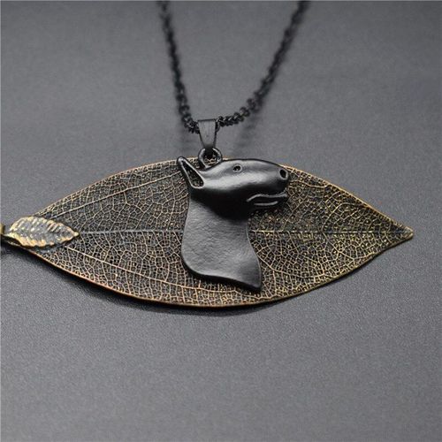 Collier À Breloque Black Bull Terrier Pour Femmes, Bijoux Tendance En Métal Avec Pendentif Pour Chien, Nouvelle Collection
