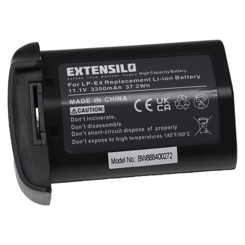 EXTENSILO Batterie compatible avec Canon EOS 1DX Mark 2 appareil photo, reflex numérique (3350mAh, 11,1V, Li-ion)