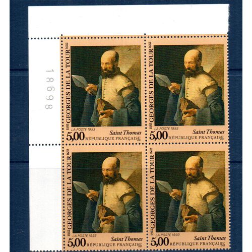France.Bloc De 4 Numéroté Du N°2828.Saint Thomas